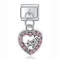 Pink Love Mom - Silver