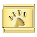 Dog Paw Print - Gold