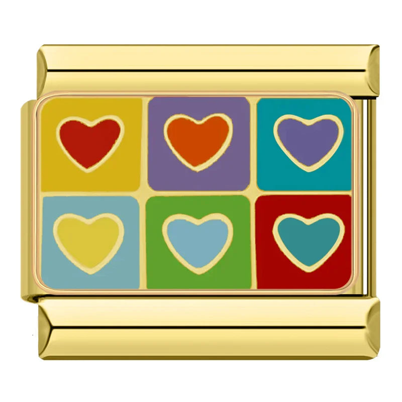 Six Hearts - Gold