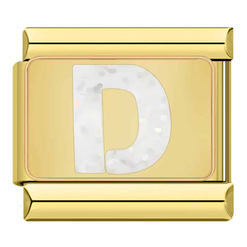Letter D - Gold